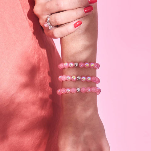 Drachenfrucht | 925er Sterlingsilber | Blasenglasarmband