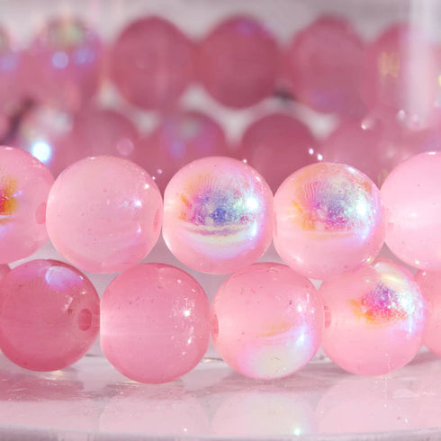 Drachenfrucht | 925er Sterlingsilber | Blasenglasarmband