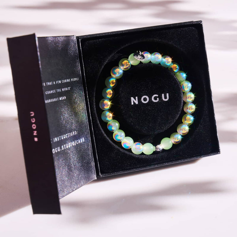 Key Lime | 925 Sterling Silber | Blasenglas-Armband