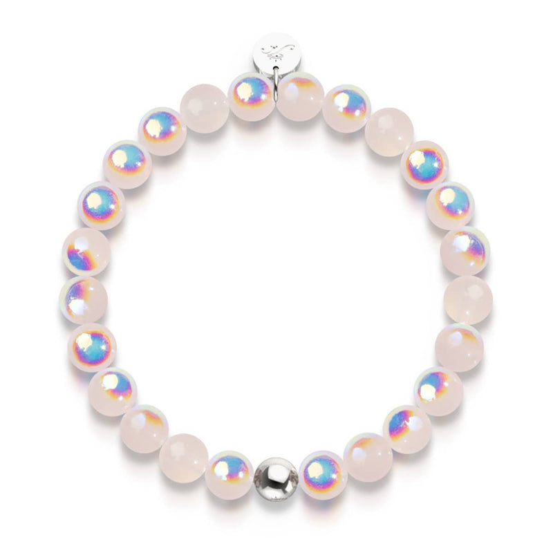 Himbeere | 925 Sterling Silber | Blasenglas-Armband