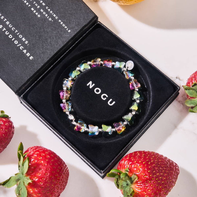 Feenmoos | Silber | Schmetterlingsarmband