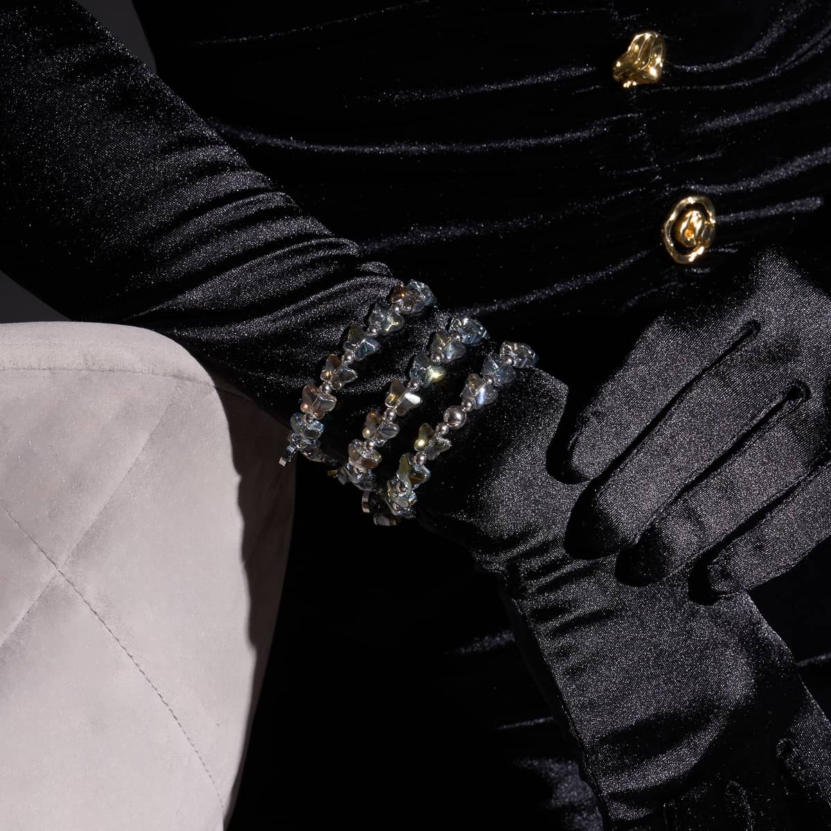 Olive Monarch | Silber | Schmetterlingsarmband