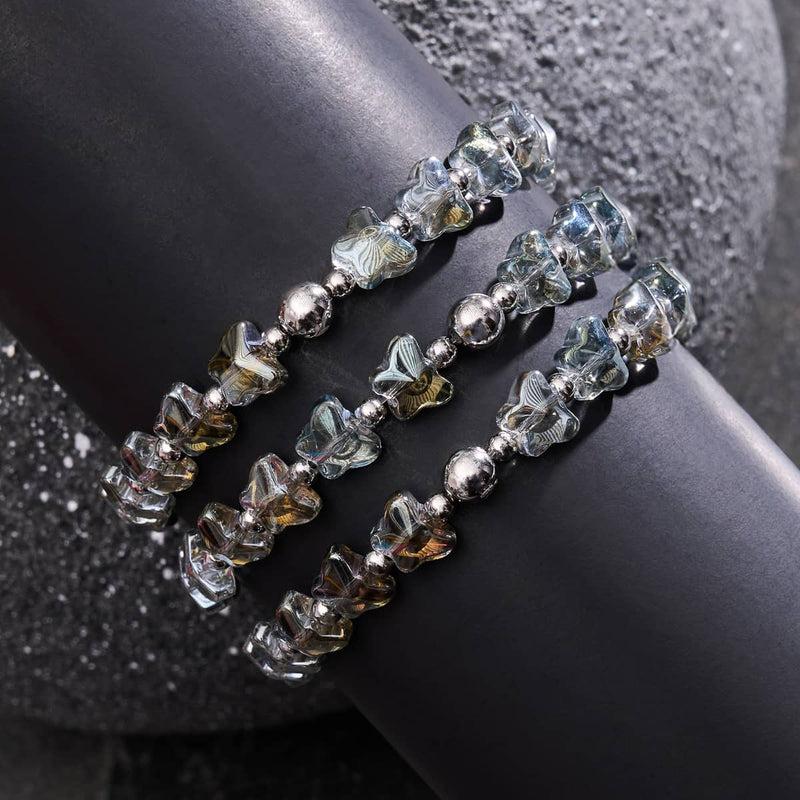 Olive Monarch | Silber | Schmetterlingsarmband