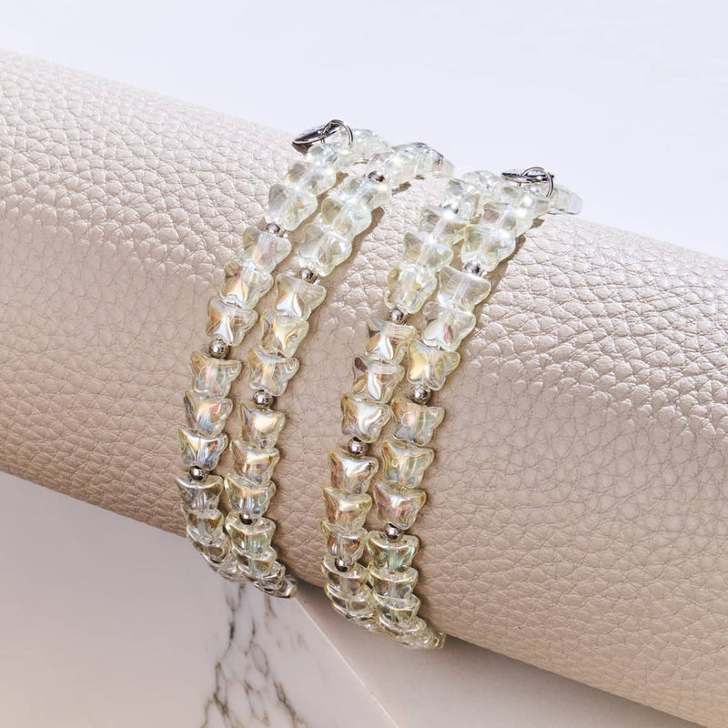 Champagner | 925er Sterlingsilber | Schmetterlingswickel