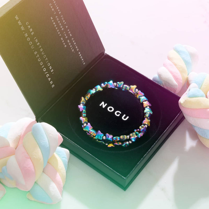 Metallisches Einhorn | 925er Sterlingsilber | Schmetterlingswickel