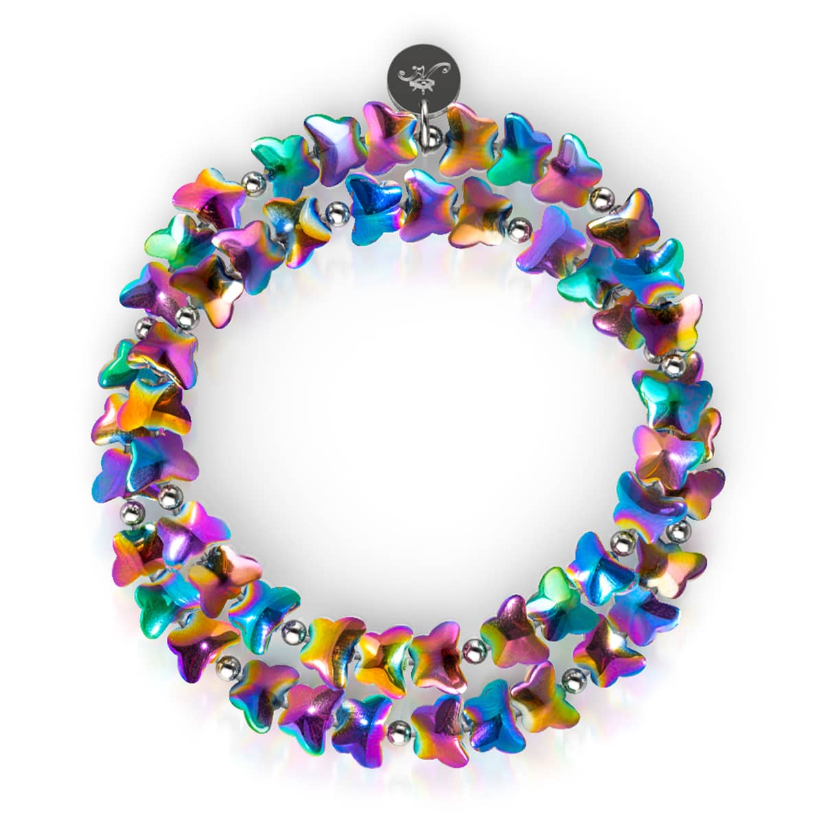 Metallisches Einhorn | 925er Sterlingsilber | Schmetterlingswickel