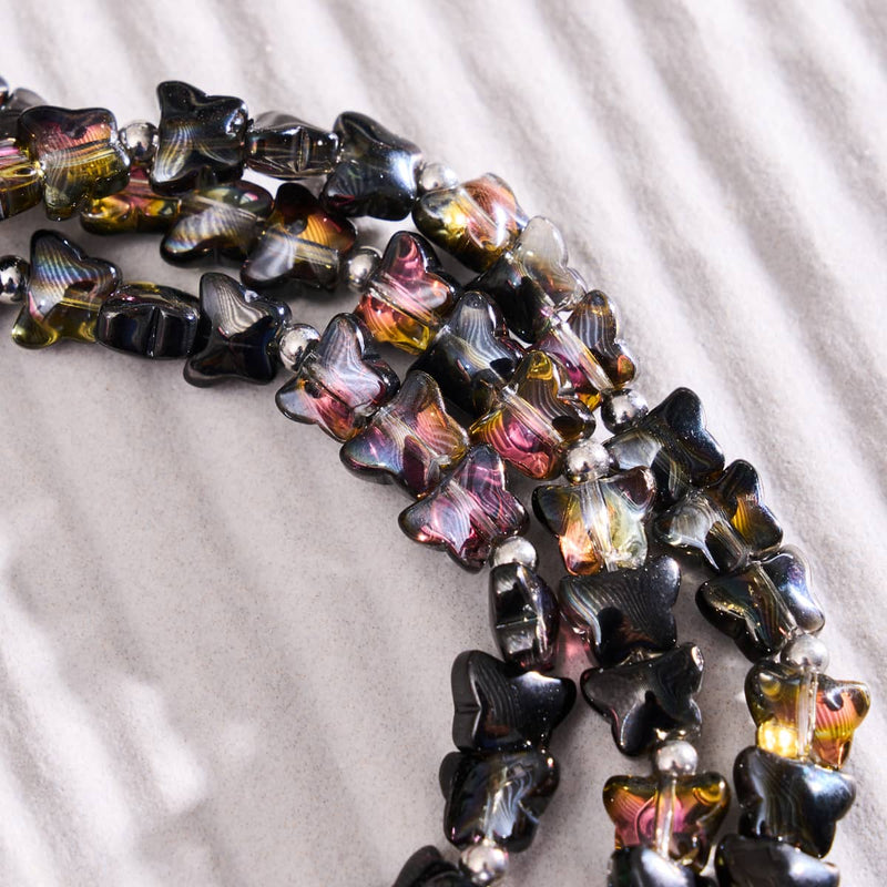 Mitternachtsflattern | 925er Sterlingsilber | Schmetterlingswickel