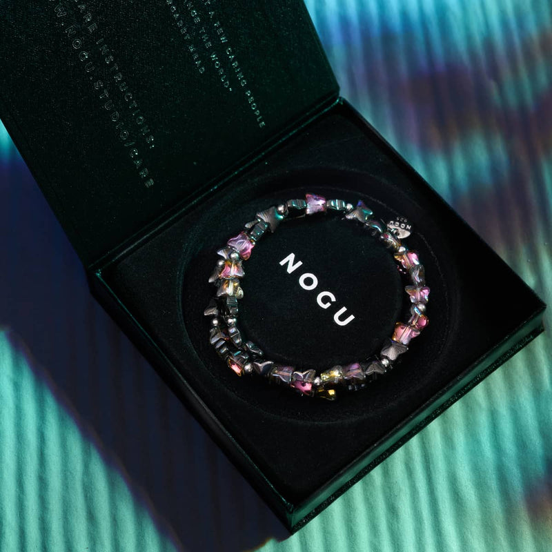 Mitternachtsflattern | 925er Sterlingsilber | Schmetterlingswickel