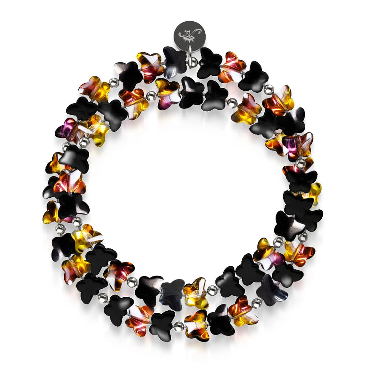 Mitternachtsflattern | 925er Sterlingsilber | Schmetterlingswickel