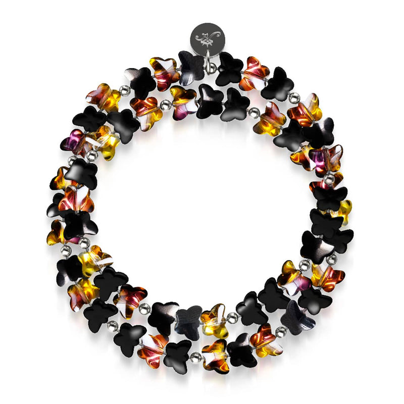 Mitternachtsflattern | 925er Sterlingsilber | Schmetterlingswickel