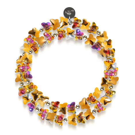 Einhorn Gold | 925 Sterling Silber | Schmetterlingswickel