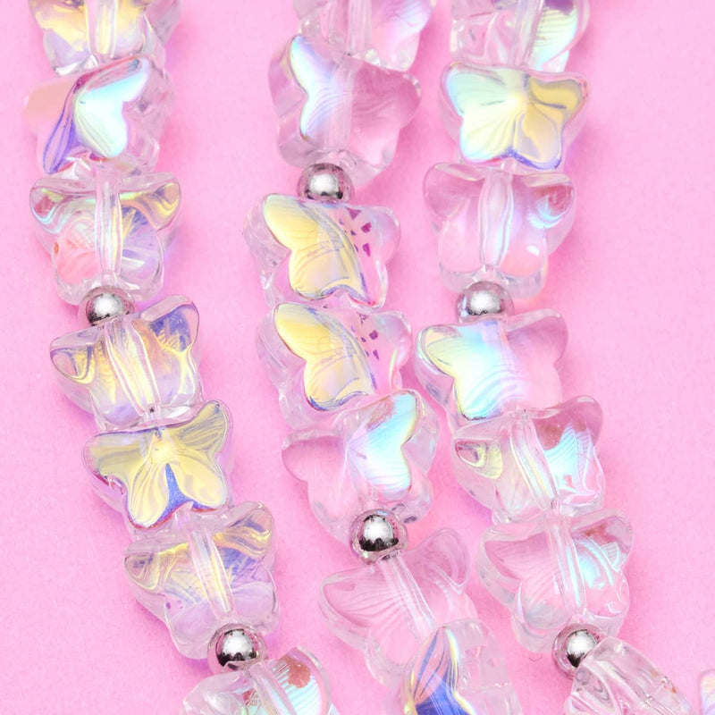 Einhorn Weiß | 925 Sterling Silber | Schmetterlings-Wrap