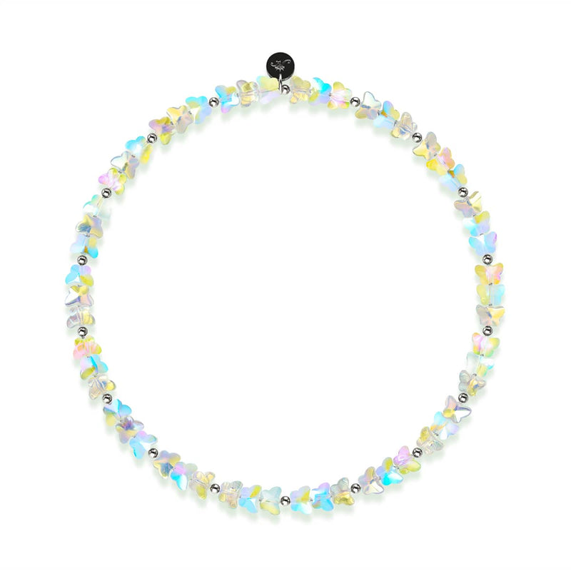 Einhorn Weiß | 925 Sterling Silber | Schmetterlings-Wrap