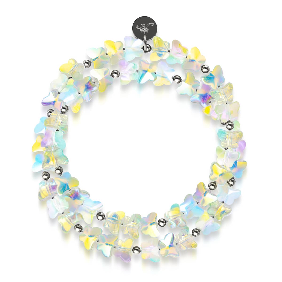 Einhorn Weiß | 925 Sterling Silber | Schmetterlings-Wrap