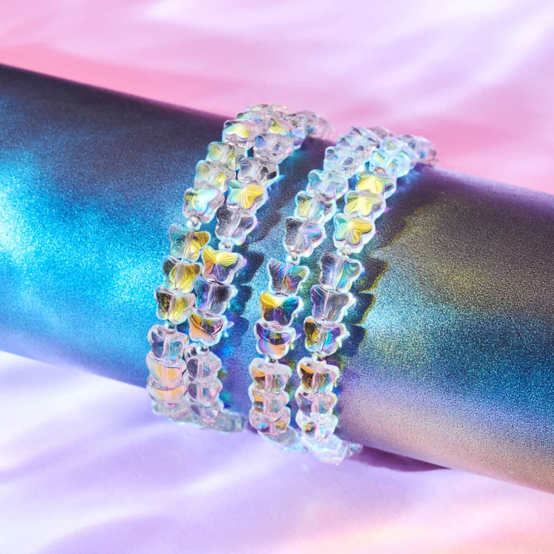 Einhorn Weiß | 925 Sterling Silber | Schmetterlings-Wrap