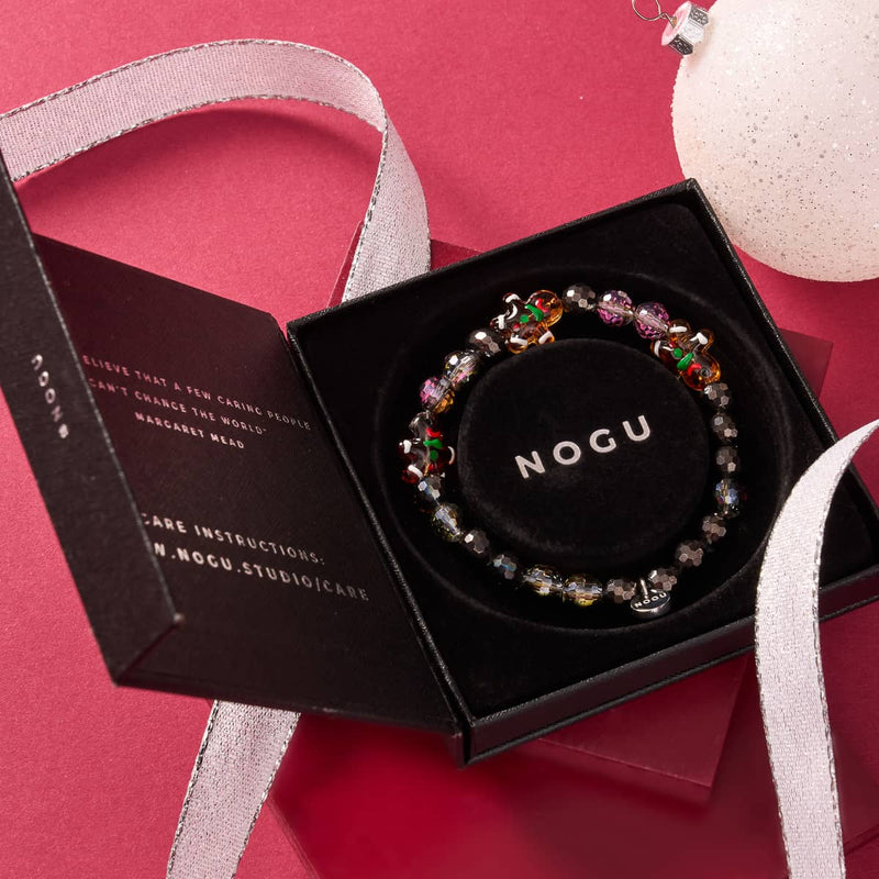 Haselnuss-Lebkuchen | Silber | Schokoladen-Prisma-Armband