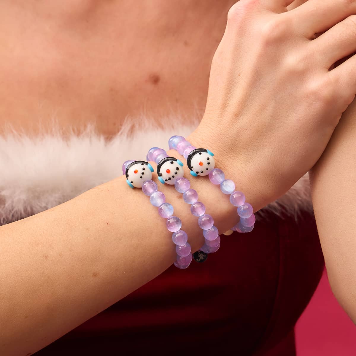 Jack Frost | Silber | Lila Selenit Armband