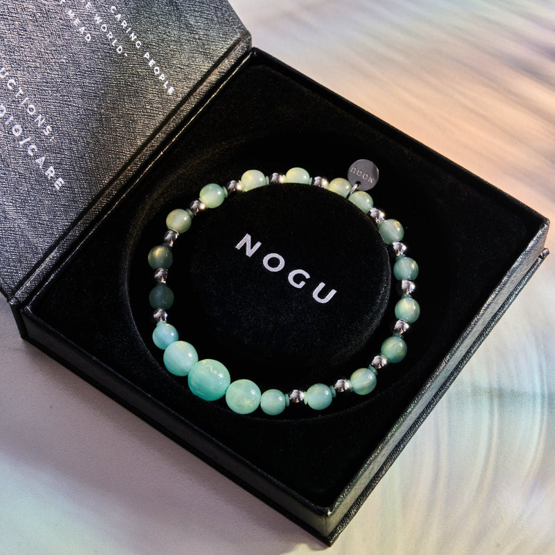 Vergoldetes Mint | Traumlandschaft Opal Kaskadenarmband