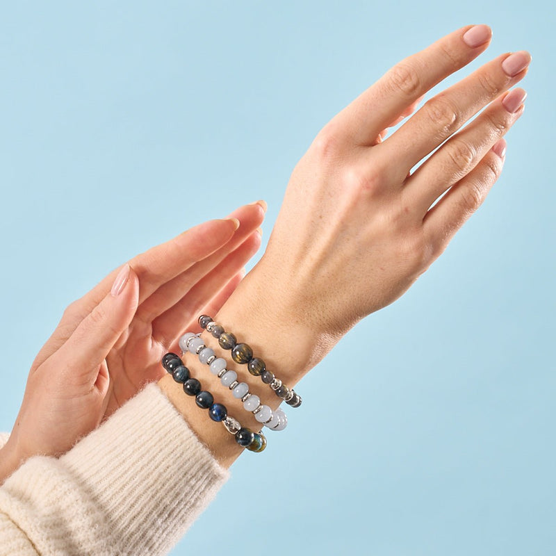 Polierter Granit | Dreamscape Opal Kaskadenarmband