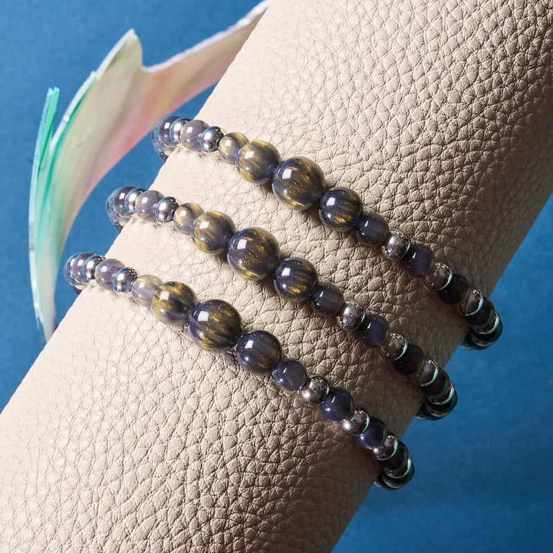 Polierter Granit | Dreamscape Opal Kaskadenarmband