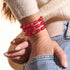 Roter Samt | Traumlandschaft Opal Armband