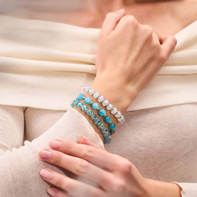 Schneeflocke | Traumlandschaft Opal Armband