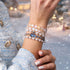Glitzernder Schneefall | Traumlandschaft Opal Wrap