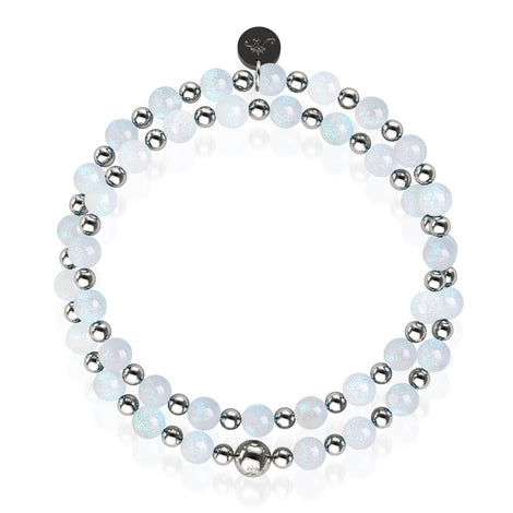 Glitzernder Schneefall | Traumlandschaft Opal Wrap