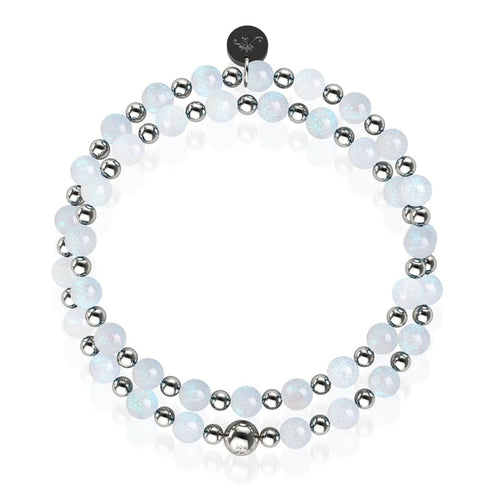 Glitzernder Schneefall | Traumlandschaft Opal Wrap