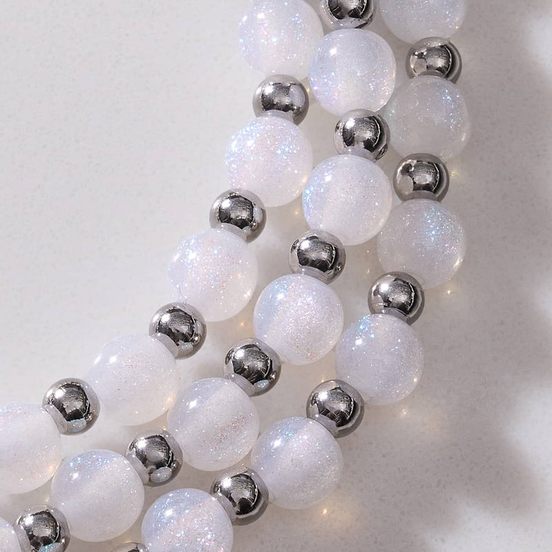 Glitzernder Schneefall | Traumlandschaft Opal Wrap