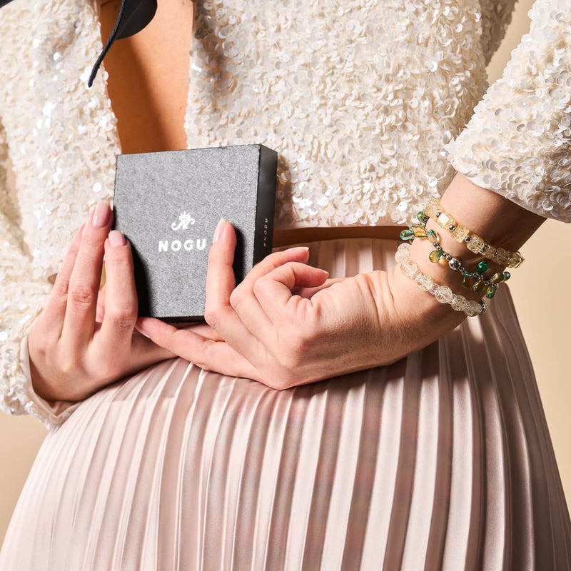 Türkisfarbenes Sonnenaufgangs-Armband mit Feentropfen