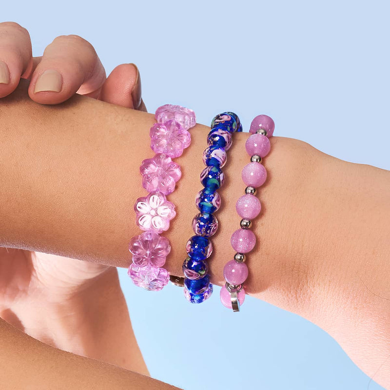 Glockenblume | Feenglas-Armband