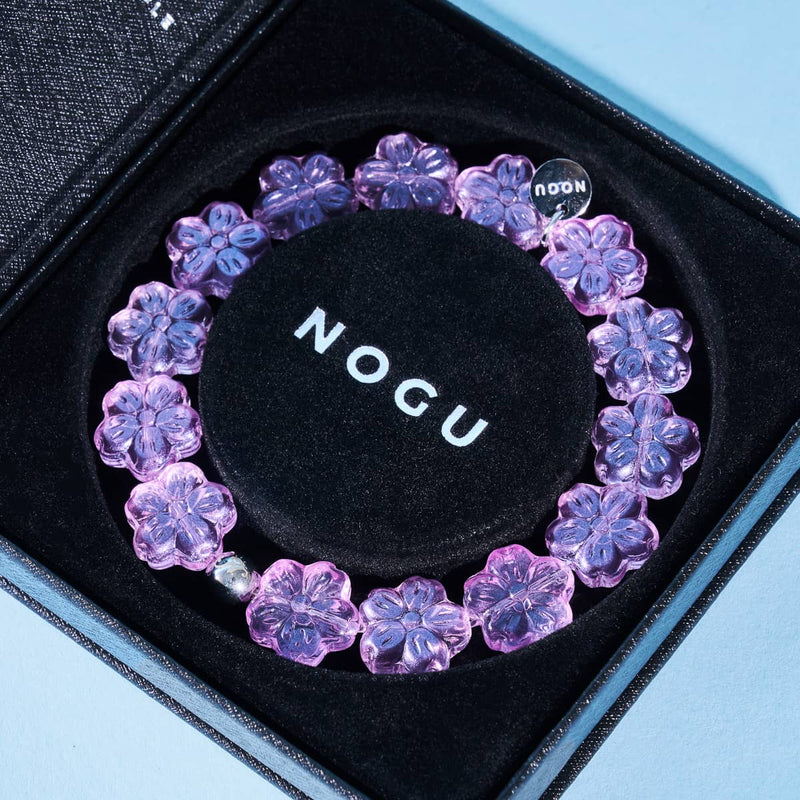 Glockenblume | Feenglas-Armband