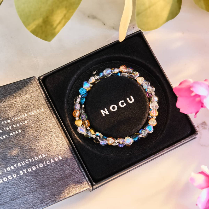 Wald der Herzen | 925er Sterlingsilber | Feenglas-Wrap