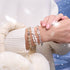 Alabaster | Silber | Firefly Glaskiesel-Armband
