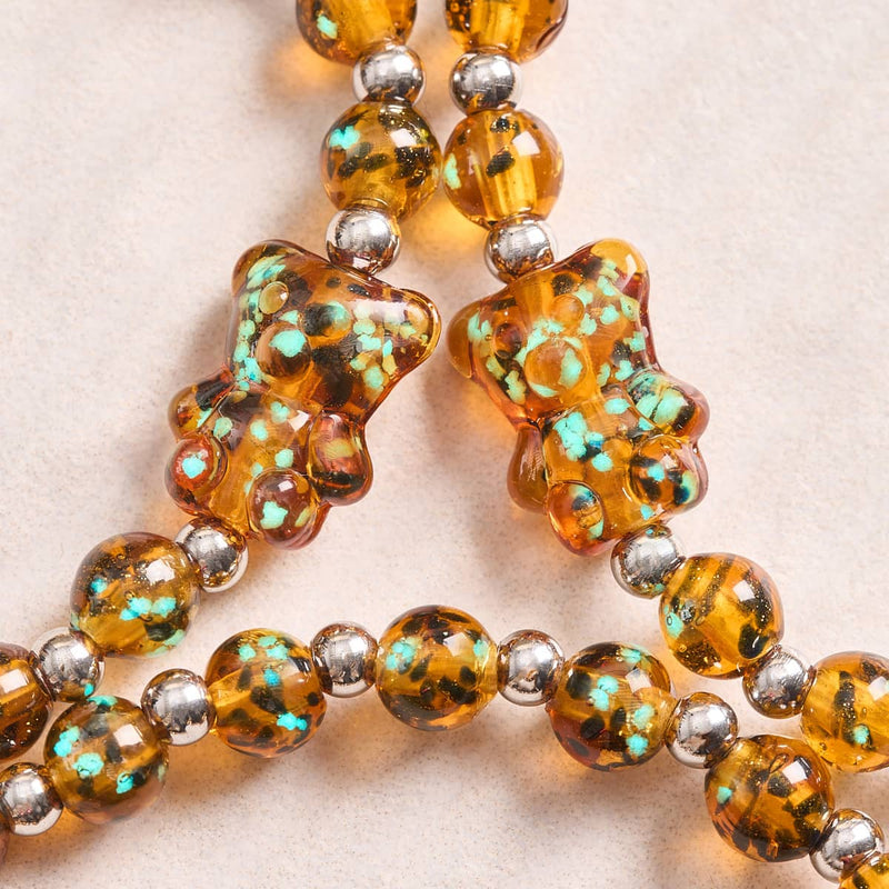 Bernstein | Silber | Firefly Glasbär Armband