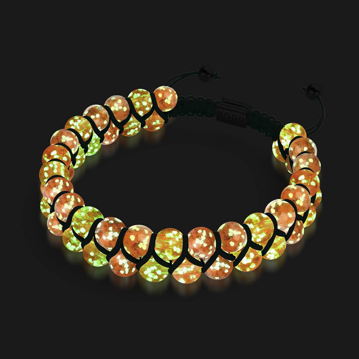 Aprikosen-Smoothie | Karamell x Aprikose | Doppeltes Glühwürmchen-Glasarmband