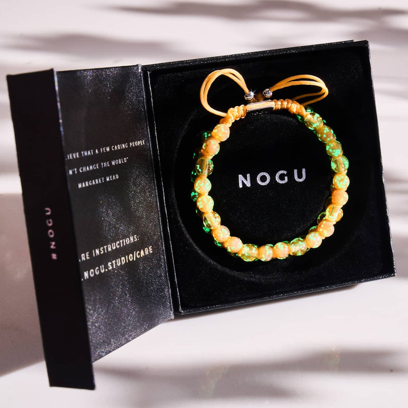 Aprikosen-Smoothie | Karamell x Aprikose | Doppeltes Glühwürmchen-Glasarmband