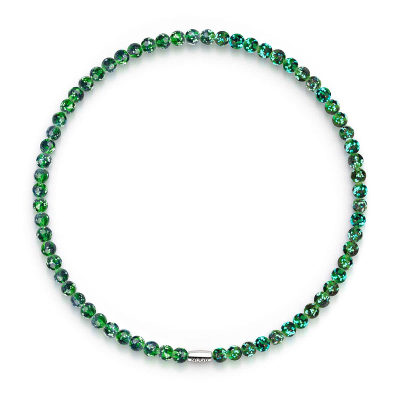 Blaues Kleeblatt | 925er Sterlingsilber | Firefly-Glasfolie