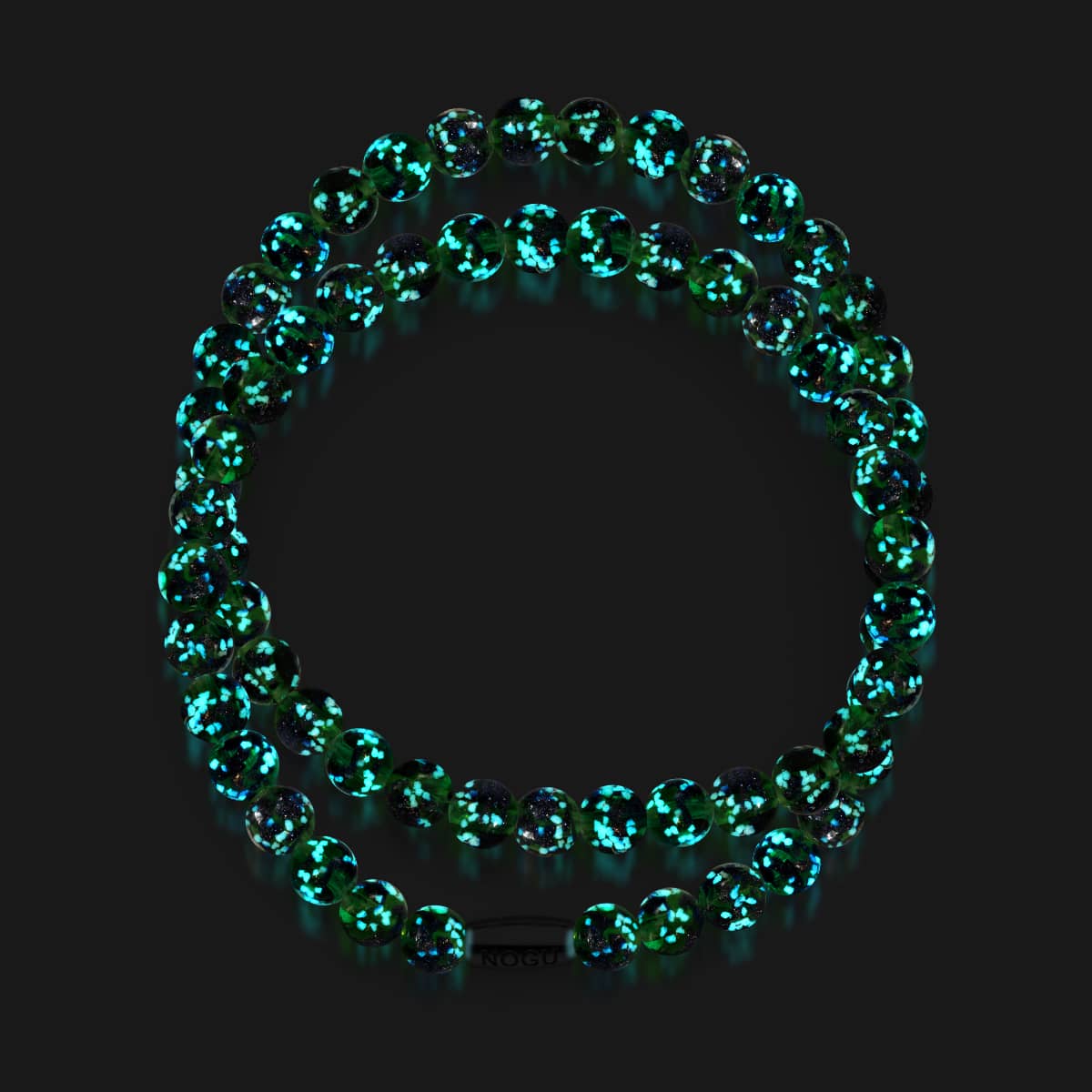 Blaues Kleeblatt | 925er Sterlingsilber | Firefly-Glasfolie