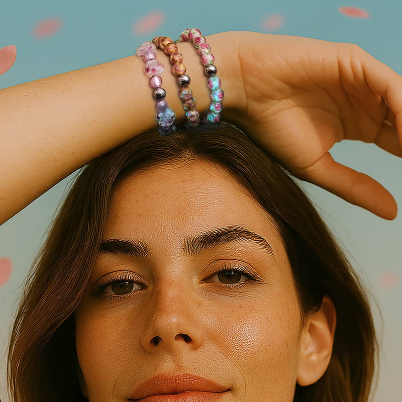 Blush Current | Rosa Karamell | Firefly Glaswirbel Armband