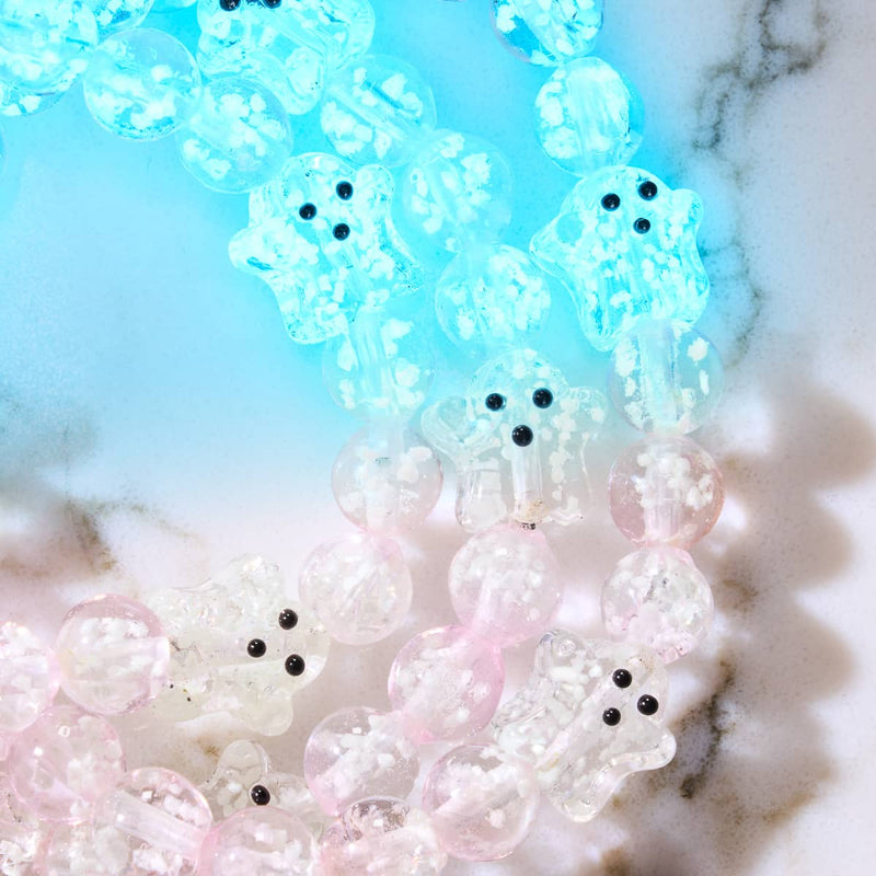 Errötender Geist | Silber | Glühwürmchen-Glasgeisterarmband