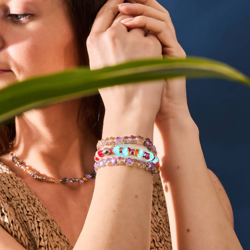 Boreale Flamme | Firefly Glas Schneekugel Armband