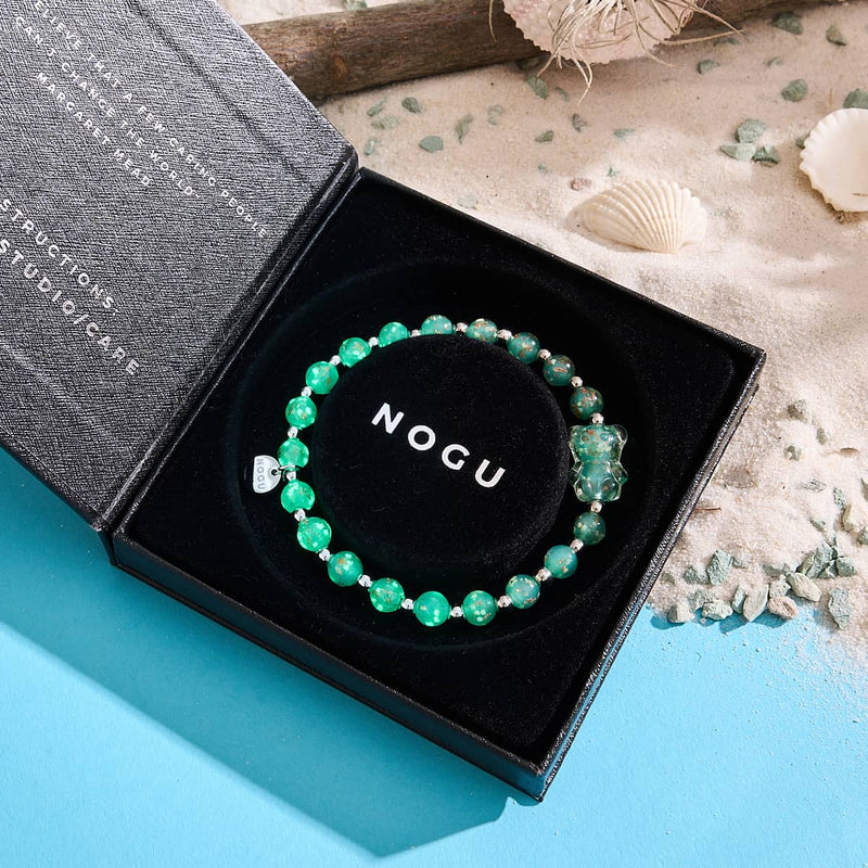 Cactus | Silver | Firefly Glass Bear Bracelet