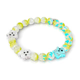 Gartengespenst | Silber | Glühwürmchen-Glasgeisterarmband