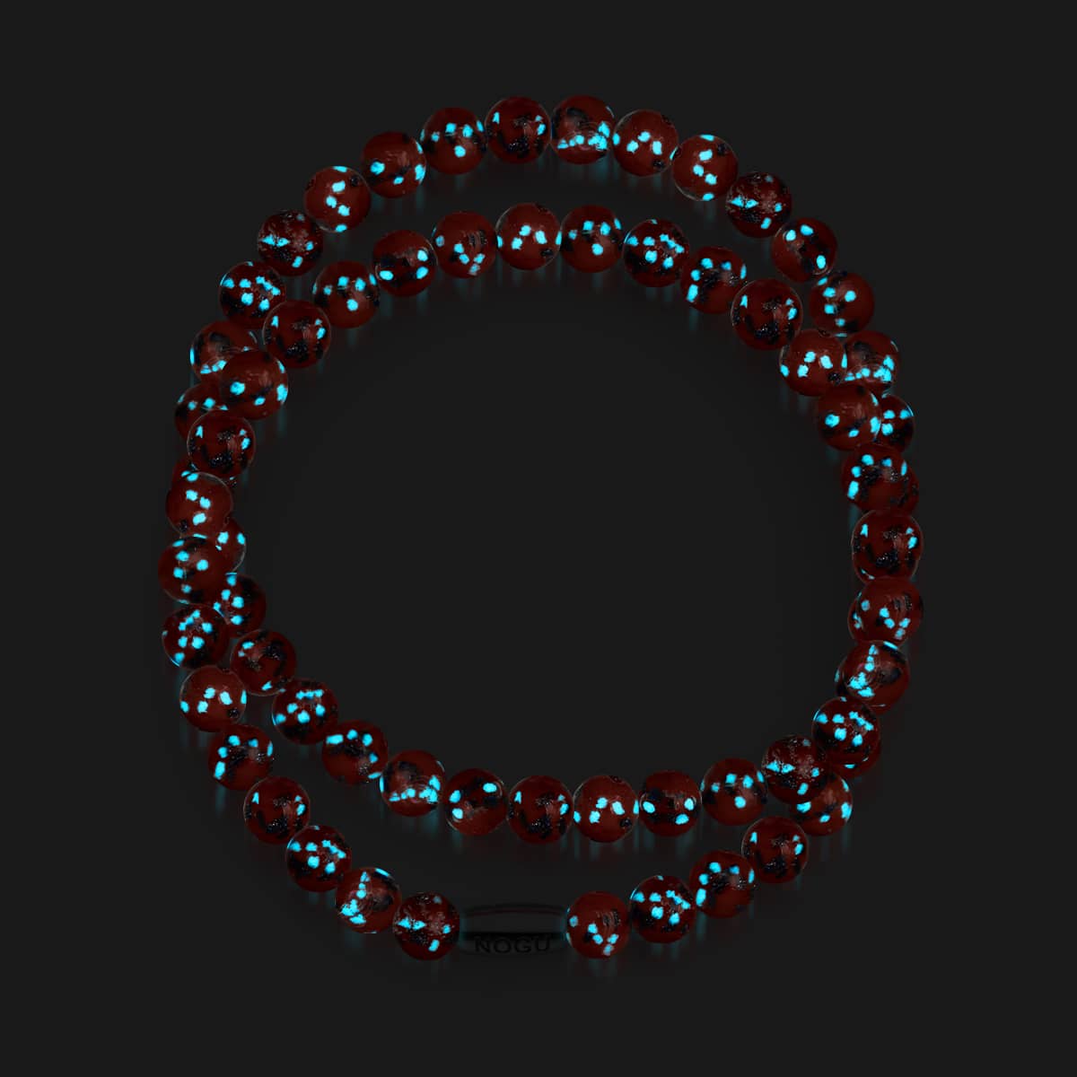 Glühende Glut | 925er Sterlingsilber | Glühwürmchen-Glasfolie