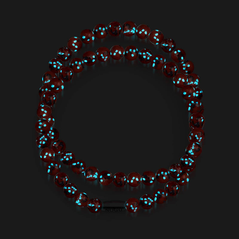 Glühende Glut | 925er Sterlingsilber | Glühwürmchen-Glasfolie