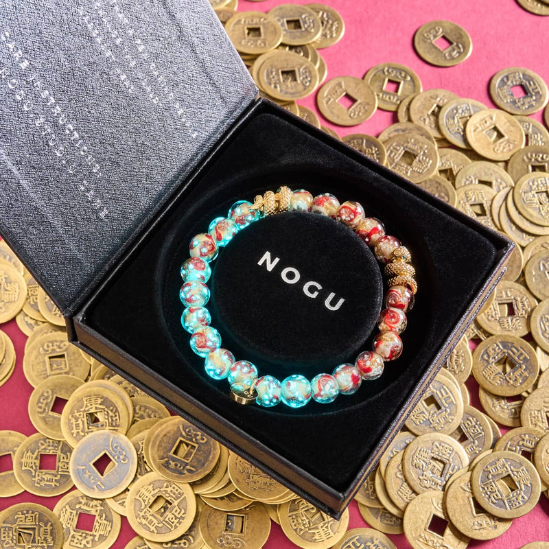 Goldene Schlange | Firefly Glas Wirbel Armband