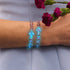Lila | Silber | Firefly Glaskreuz Armband
