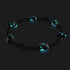 Obsidian | Silber | Firefly Glas Klee Essenz Armband